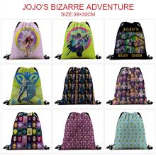 JoJo's Bizarre Adventure anime nylon drawstring ba...