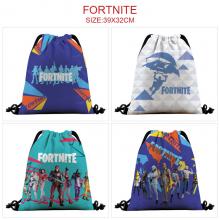 Fortnite game nylon drawstring backpack bag