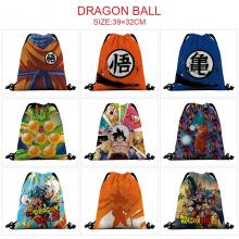 Dragon Ball anime nylon drawstring backpack bag