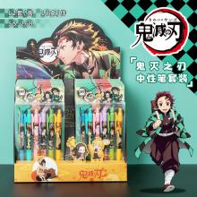 Demon Slayer anime roller pen sign pens(6pcs a set...