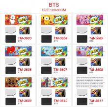 BTS BT21 star big mouse pad mat 30*80CM