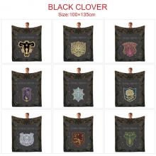 Black Clover anime flano summer quilt blanket