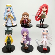 Dengeki Bunko anime figures set(6pcs a set)(OPP ba...