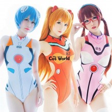 EVA Ayanami Rei Asuka anime cosplay bodysuit under...