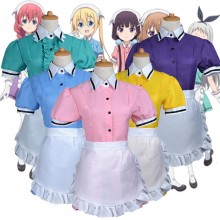 BlendS Kanzaki Hideri Coffee Maid Maika Sakuranomiya Cosplay Costume Dress Cloth