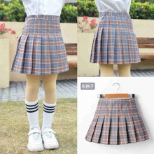 Women young girl skirt shorts plaid pleated skirts