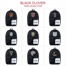 Black Clover anime nylon backpack bag