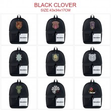 Black Clover anime nylon backpack bag