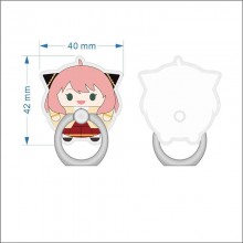 SPY FAMILY anime acrylic ring buckle phone rings