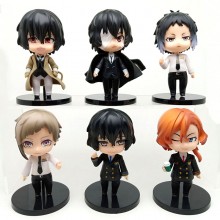 Bungo Stray Dogs anime figures set(6pcs a set)(OPP...