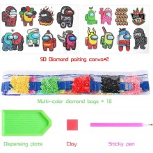 Among Us Stitch diy diamond handmade cross stitch mosaic stickers