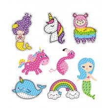 Unicorn anime diy diamond handmade cross stitch mosaic stickers