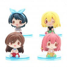 Kanojo Okarishimasu anime figures set(4pcs a set)