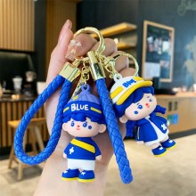 Klein blue figure doll key chains