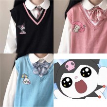 Kuromi Melody Cinnamoroll waistcoat t-shirt