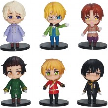 Axis Powers Hetalia anime figures set(6pcs a set)(OPP bag)