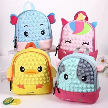 Other cartoon decompression backpack bag for kid 21*24cm