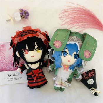 8inches Date A Live Tokisaki Kurumi Himekawa Yoshino anime plush doll