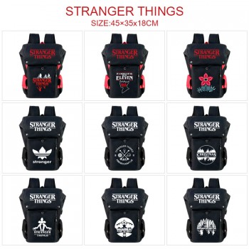 Stranger Things USB nylon backpack school bag