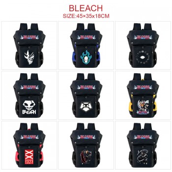 Bleach anime USB nylon backpack school bag