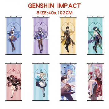 Genshin Impact game wall scroll wallscroll 40*102CM