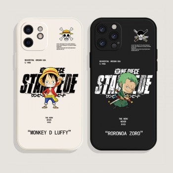 One Piece anime liquid silicone phone case