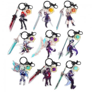 Genshin Impact game acrylic key chain