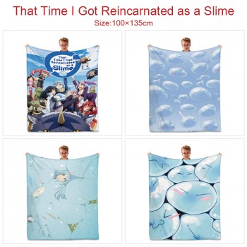 Tensei shitari slime anime flano summer quilt blanket