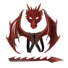 Hallowmas cosplay dragon wings + tail + mask a set