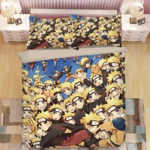 Naruto anime quilt cover bedclothes set(quilt+shee...