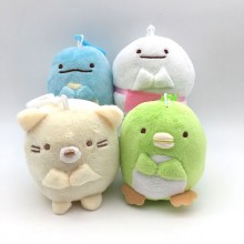 4inches Sumikko Gurashi anime plush doll set(6pcs ...