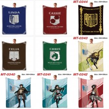 Attack on Titan anime flano summer quilt blanket