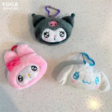 Kuromi Melody Cinnamoroll plush wallet coin purse