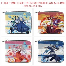 Tensei shitari slime anime zipper wallet purse