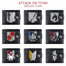 Attack on Titan anime card holder magnetic buckle ...