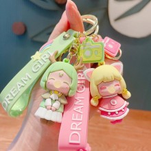 Dream girl anime figure doll key chains