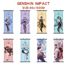 Genshin Impact game wall scroll wallscroll 40*102CM