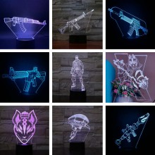 Fortnite game 3D 7 Color Lamp Touch Lampe Nightlight+USB