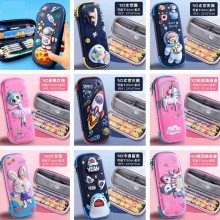 3D cartoon decompression pen bag pencil case