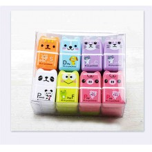 Cartoon cat panda anime erasers(24pcs a set)