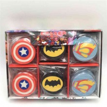 Batman Iron super man captain erasers(30pcs a set)