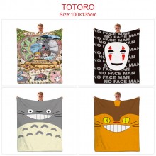Totoro anime flano summer quilt blanket