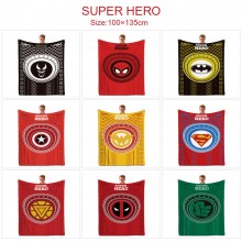 Batman Iron Super Man flano summer quilt blanket