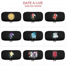 Date A Live anime canvas pen case pencil bag