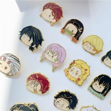 Demon Slayer anime brooch pins