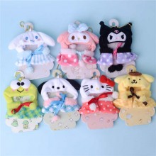 Melody Cinnamoroll Kuromi anime plush doll key cha...