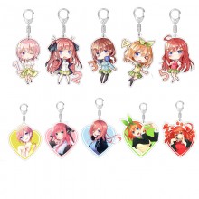 The Quintessential Quintuplets anime acrylic key chain