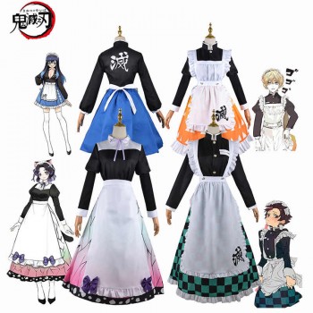 Demon Slayer anime maid outfit housemaid dress girl cloth costume