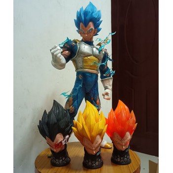 Dragon Ball Vegeta anime big figure(one head can lighting)- with 4 heads