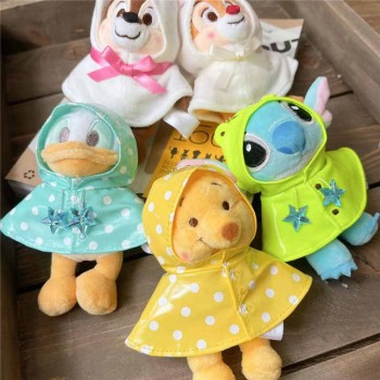 4inches Raincoat Stitch dog plush doll